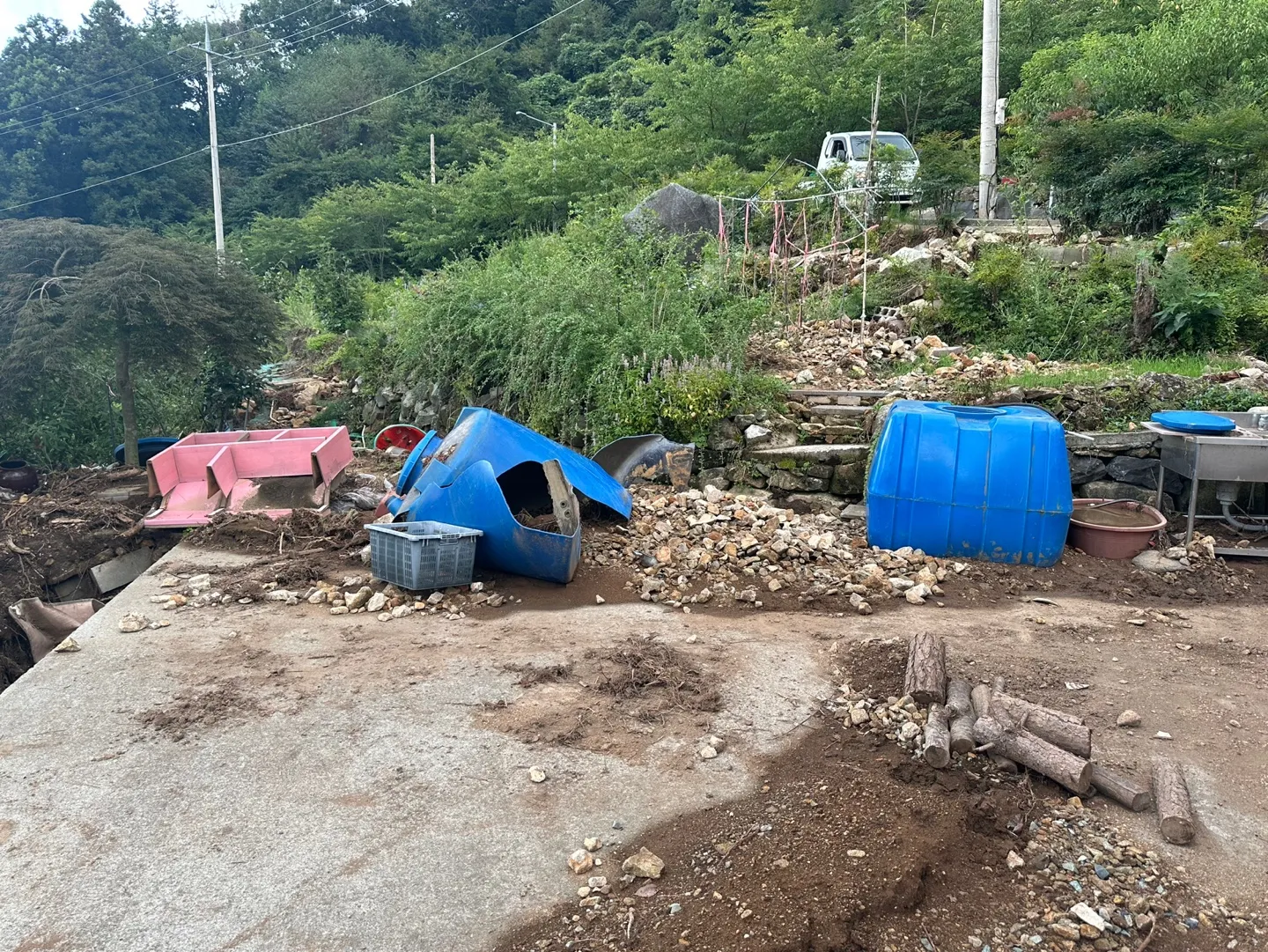수해 복구 사역 (경남 거제) 사진 4